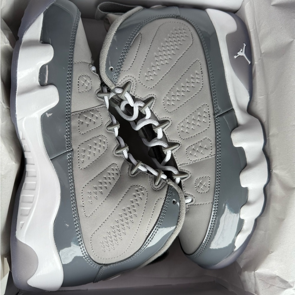 Gray and White High-Top Sneakers - Picture 2 of 6